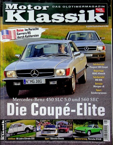 Deckblatt Motor Klassik (08/2008)